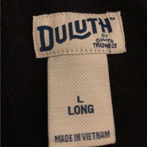 Duluth Trading Flexpedition black overalls size L